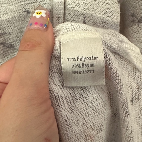 LC LAUREN CONRAD | Floral Striped 3/4 Sleeve Top - Picture 8 of 13